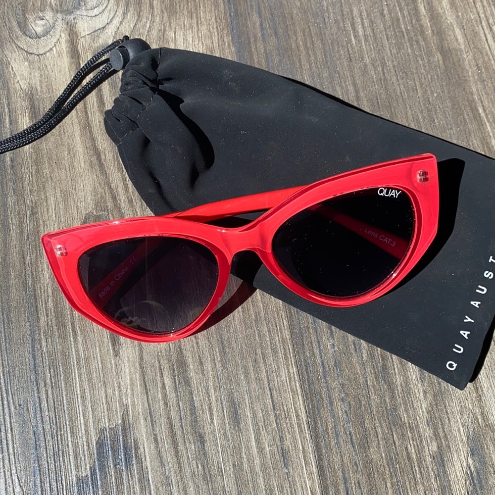 Quay Australia Red Sunglasses